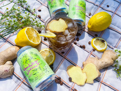 Lemon Ginger Sparkling Americano